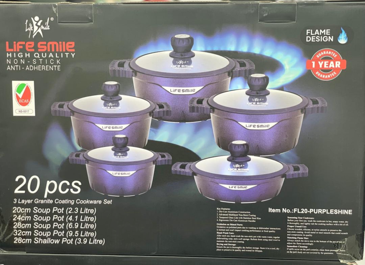 سرویس قابلمه ۲۰ پارچ شاین لایف اسمایل مدل FL20